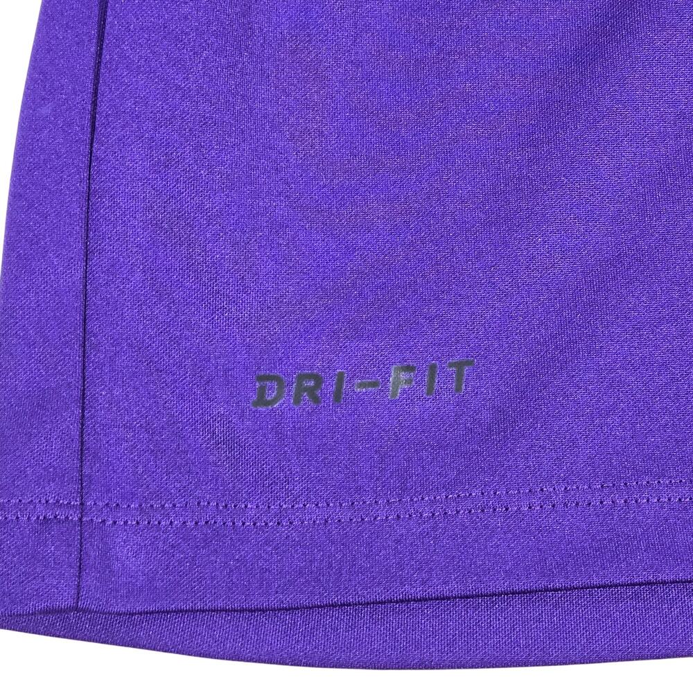 Nike Golf Dri Fit Polo Shirt Purple GoDaddy Mens Large Short‎ Sleeve - Picture 11 of 12